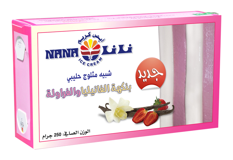 أيسكريم بواكت - نانا بنكهة الفراولة